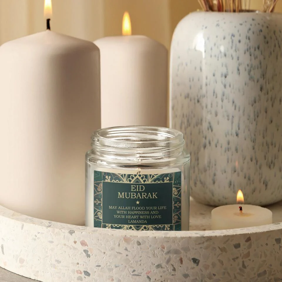 May Allah Flood Your Life With Happiness Custom Candle Gift For Eid Mubarak - Image 6