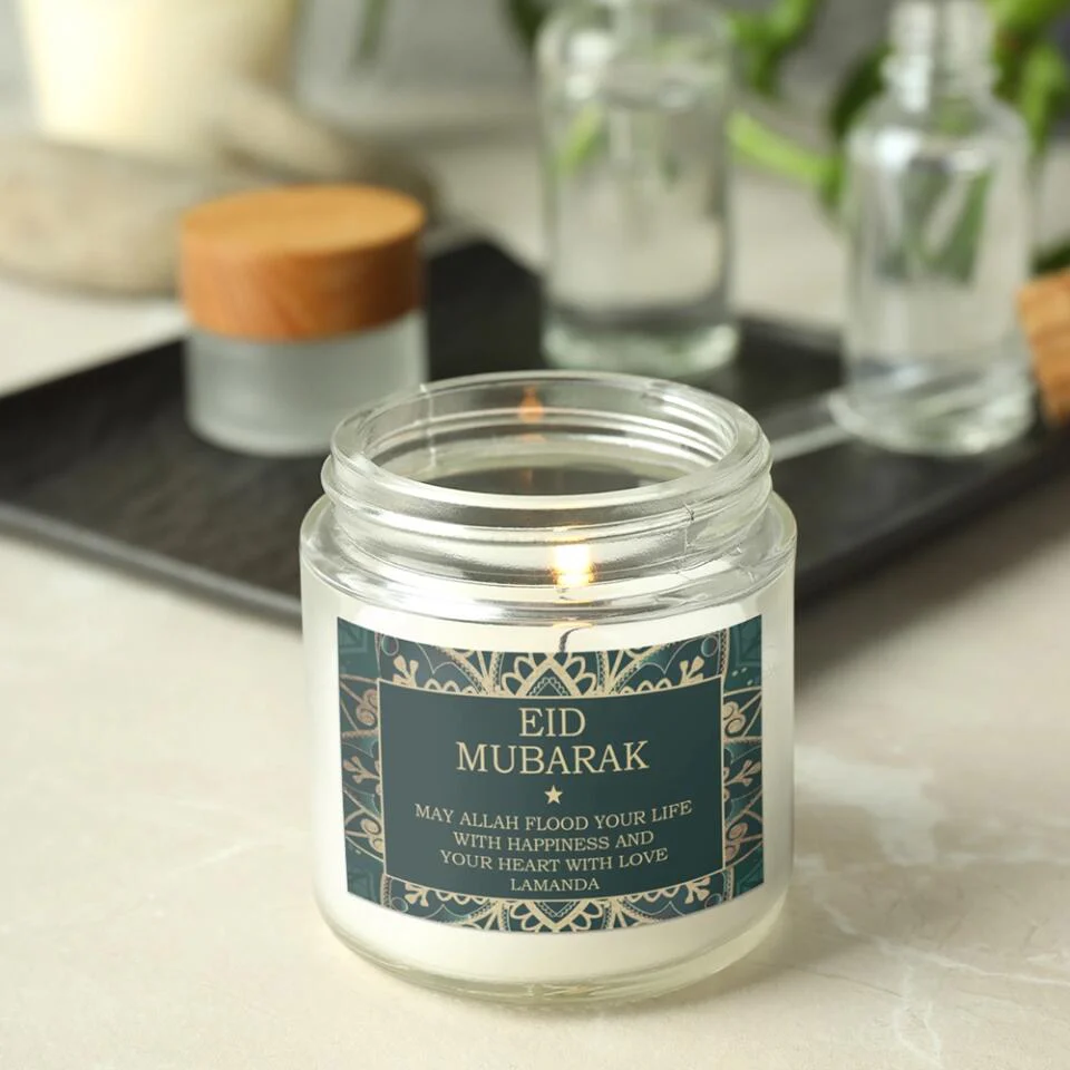 May Allah Flood Your Life With Happiness Custom Candle Gift For Eid Mubarak - Image 7