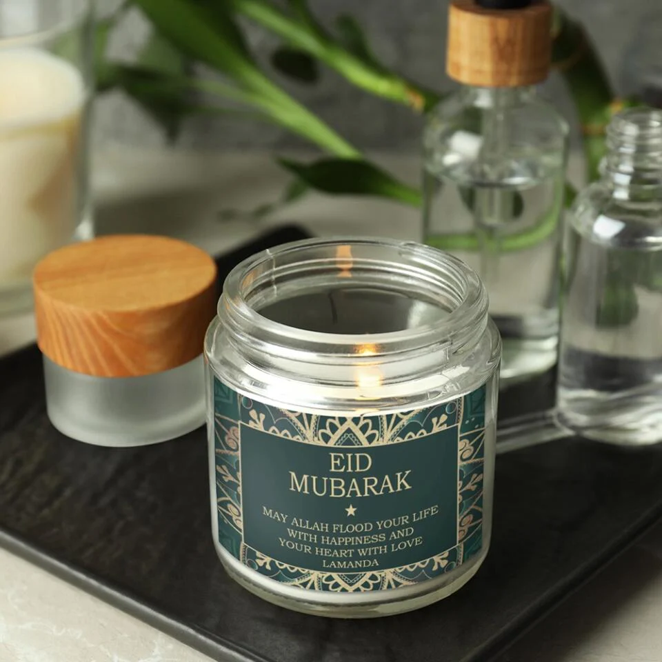 May Allah Flood Your Life With Happiness Custom Candle Gift For Eid Mubarak - Image 8