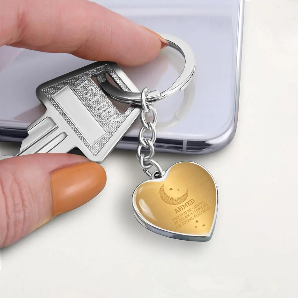 May You Be Guided By Allah Custom Keychain Necklace Gift For Eid - Image 11