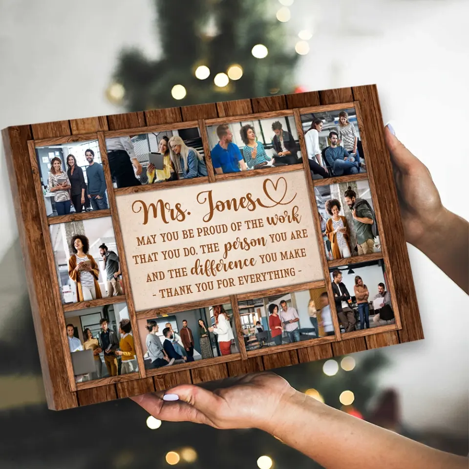 May You Be Proud Of The Work You Do - Personalized Canvas - Gift For Teacher Retirement | 308IHPNPCA893 - Image 6