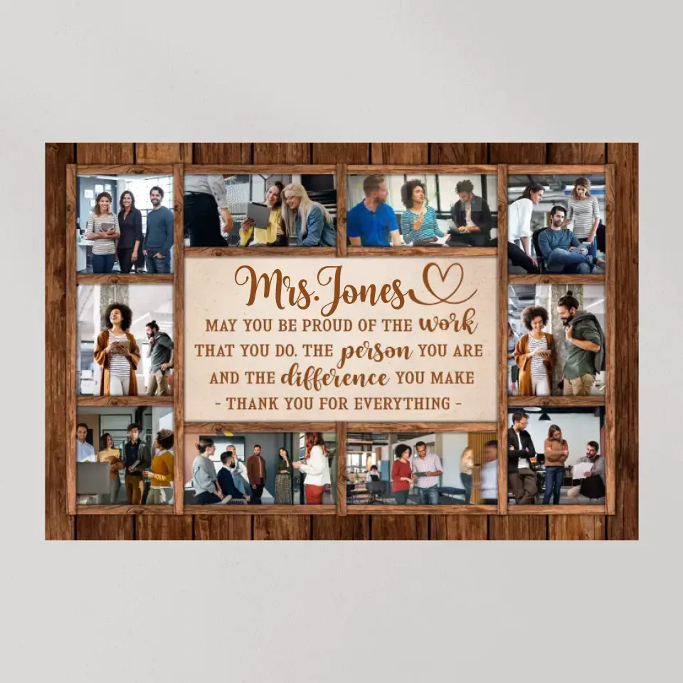 May You Be Proud Of The Work You Do - Personalized Canvas - Gift For Teacher Retirement | 308IHPNPCA893 - Image 8