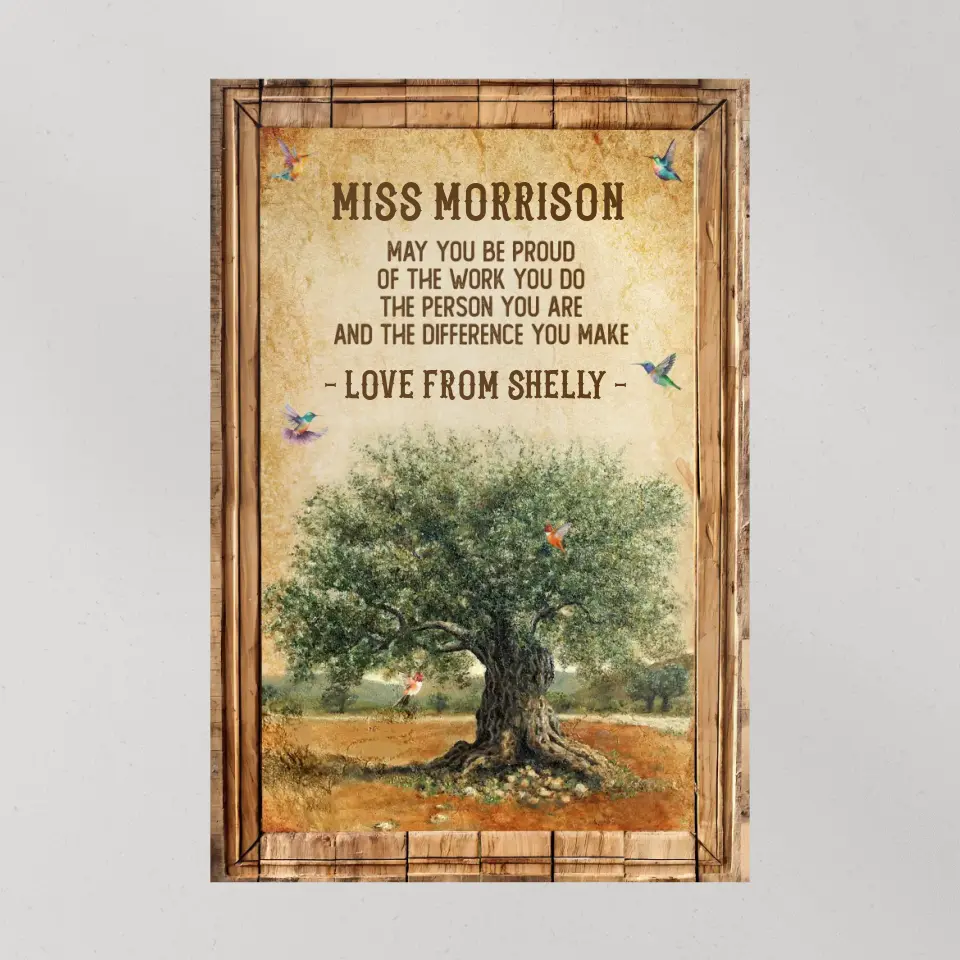 May You Be Proud Of Work You Do, Personalized Canvas Poster, Gift For Coworker Principal |  310IHPBNCA1118 - Image 10