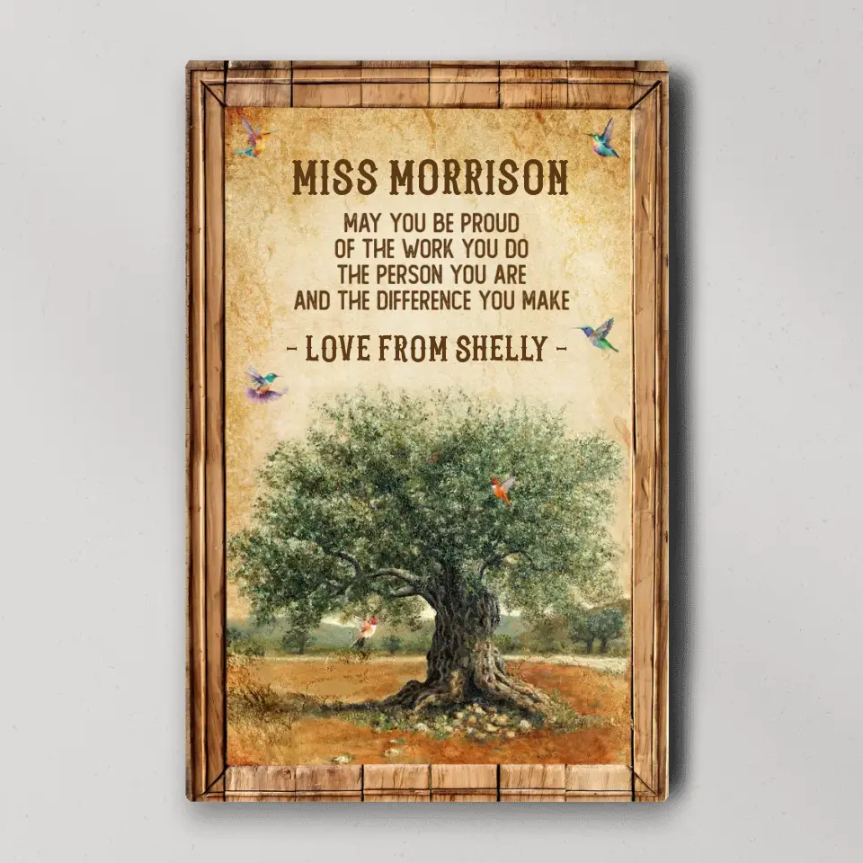 May You Be Proud Of Work You Do, Personalized Canvas Poster, Gift For Coworker Principal |  310IHPBNCA1118 - Image 2