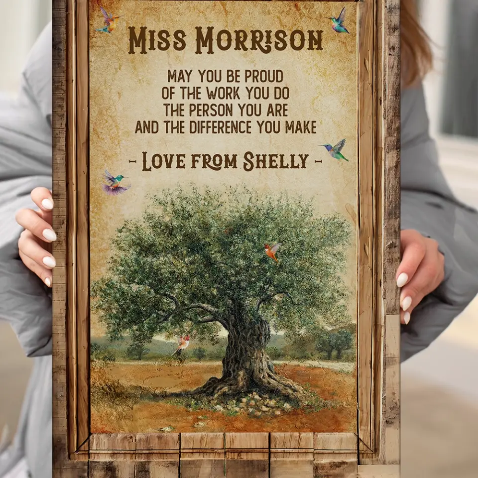 May You Be Proud Of Work You Do, Personalized Canvas Poster, Gift For Coworker Principal |  310IHPBNCA1118 - Image 7