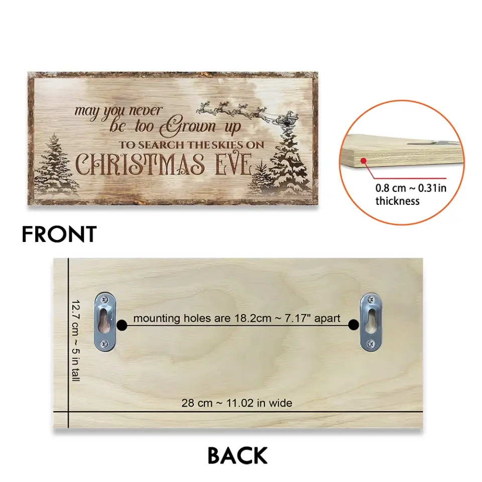 May You Never Be Too Grown Up To Search The Skies Personalized Key Holder Sign - Image 16