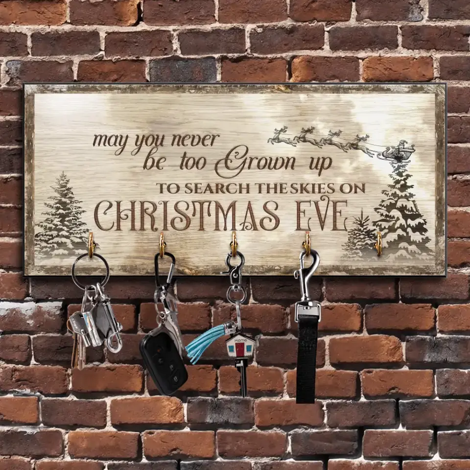 May You Never Be Too Grown Up To Search The Skies Personalized Key Holder Sign - Image 5