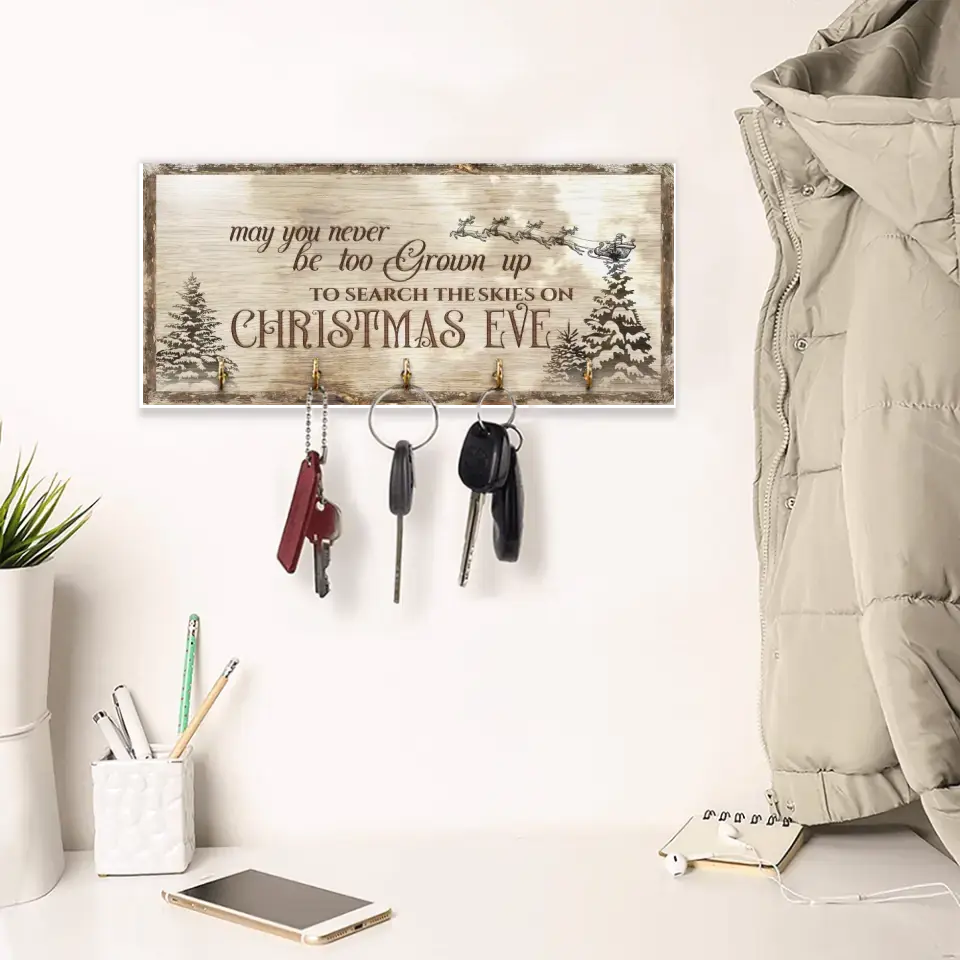 May You Never Be Too Grown Up To Search The Skies Personalized Key Holder Sign - Image 6