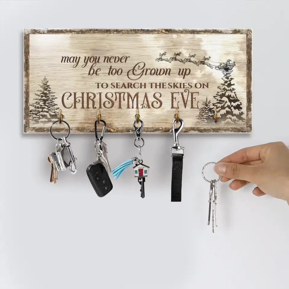 May You Never Be Too Grown Up To Search The Skies Personalized Key Holder Sign - Image 8