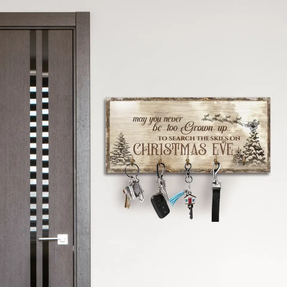 May You Never Be Too Grown Up To Search The Skies Personalized Key Holder Sign - Image 9