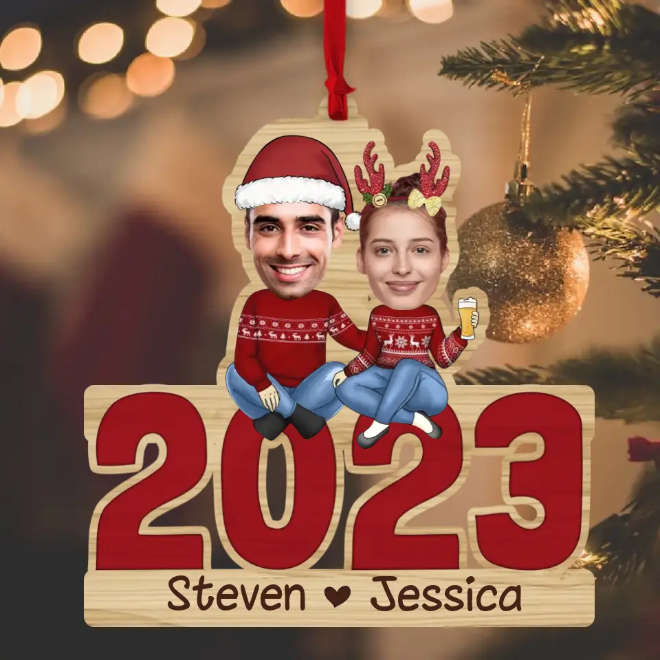 May Your Christmas Be Bright - Personalized Wooden Ornament