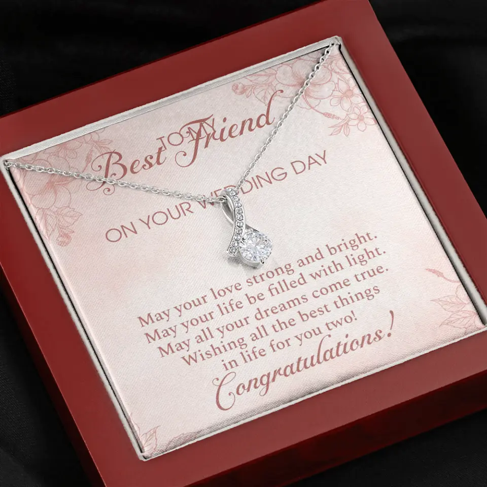 May Your Love Strong And Bright - Custom Name Necklace - Gift For Besties - Image 11