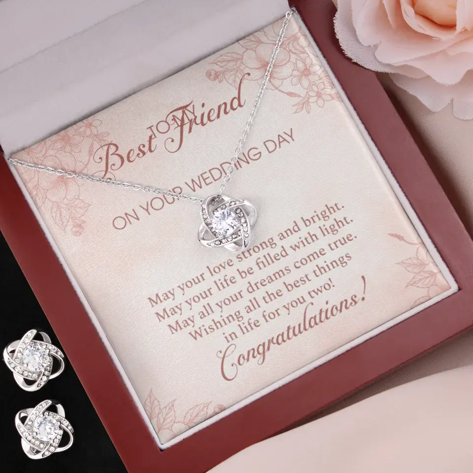 May Your Love Strong And Bright - Custom Name Necklace - Gift For Besties - Image 49