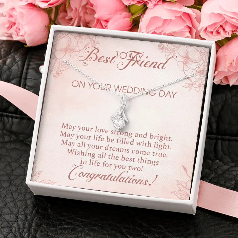 May Your Love Strong And Bright - Custom Name Necklace - Gift For Besties - Image 5
