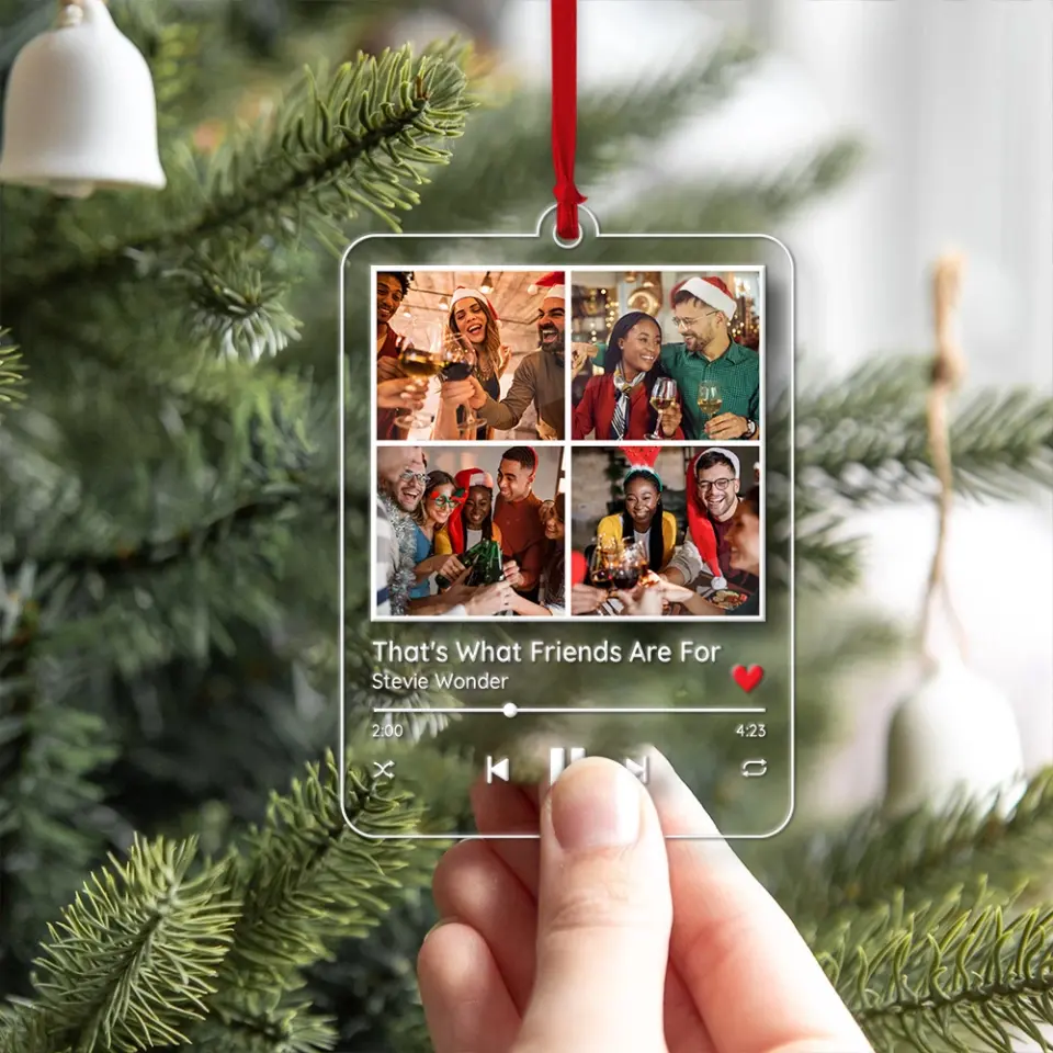 Melodies Of Joy, Customizable Acrylic Ornament Symphony, Xmas Gift For Friends Besties | 311IHPNPOR1145 - Image 7