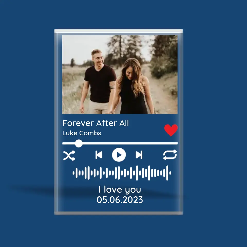 Melody Of Love Personalized Acrylic Plaque - Image 2