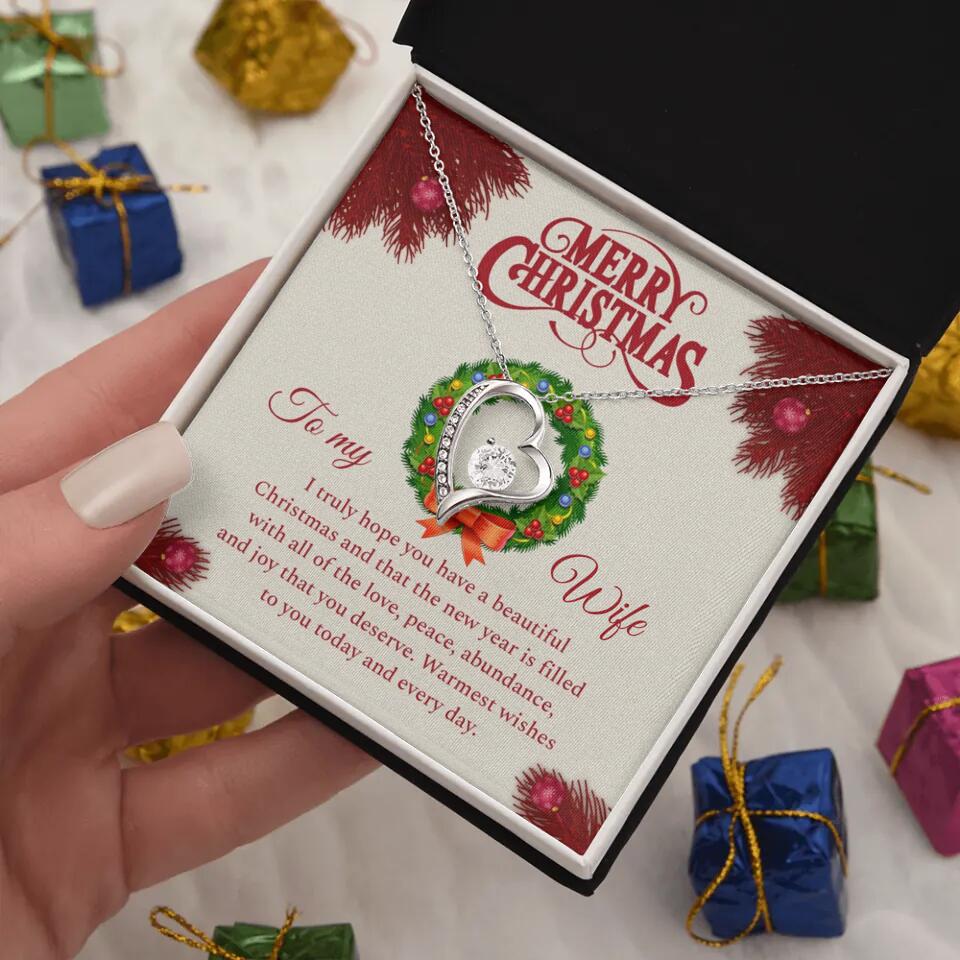 Merry Christmas I Truly Hope You Have A Beautiful Christmas - Personalized Necklace - Christmas Gifts for Wife - Image 15