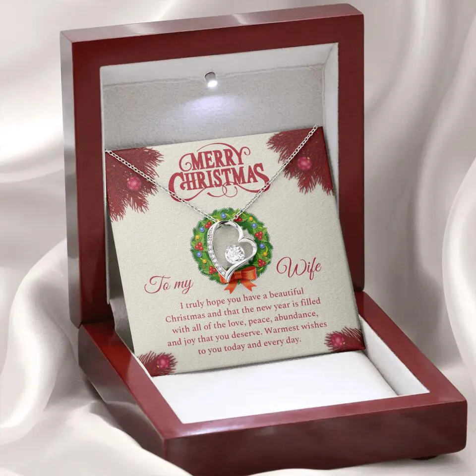 Merry Christmas I Truly Hope You Have A Beautiful Christmas - Personalized Necklace - Christmas Gifts for Wife - Image 25