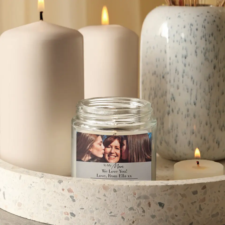 Merry Christmas Mom Personalized Scented Candle - Image 6