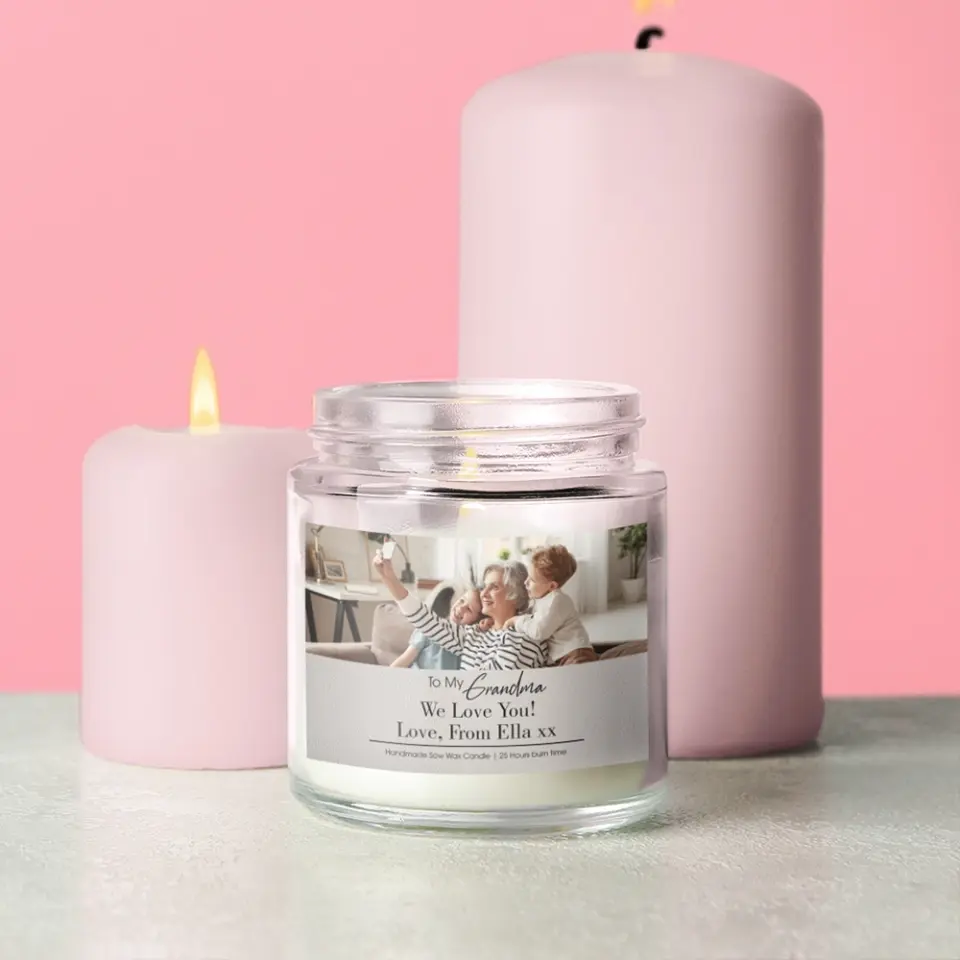 Merry Christmas Mom Personalized Scented Candle - Image 7