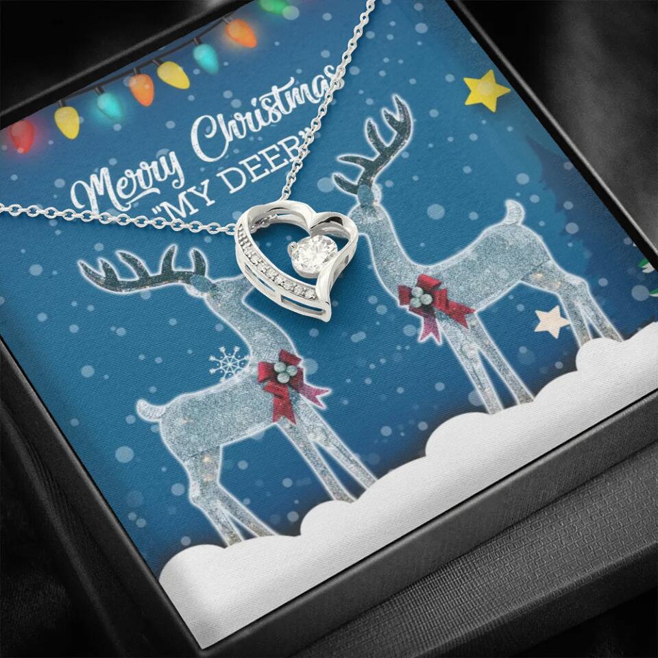 Merry Christmas "My Deer" Christmas Gift Necklace - Image 24