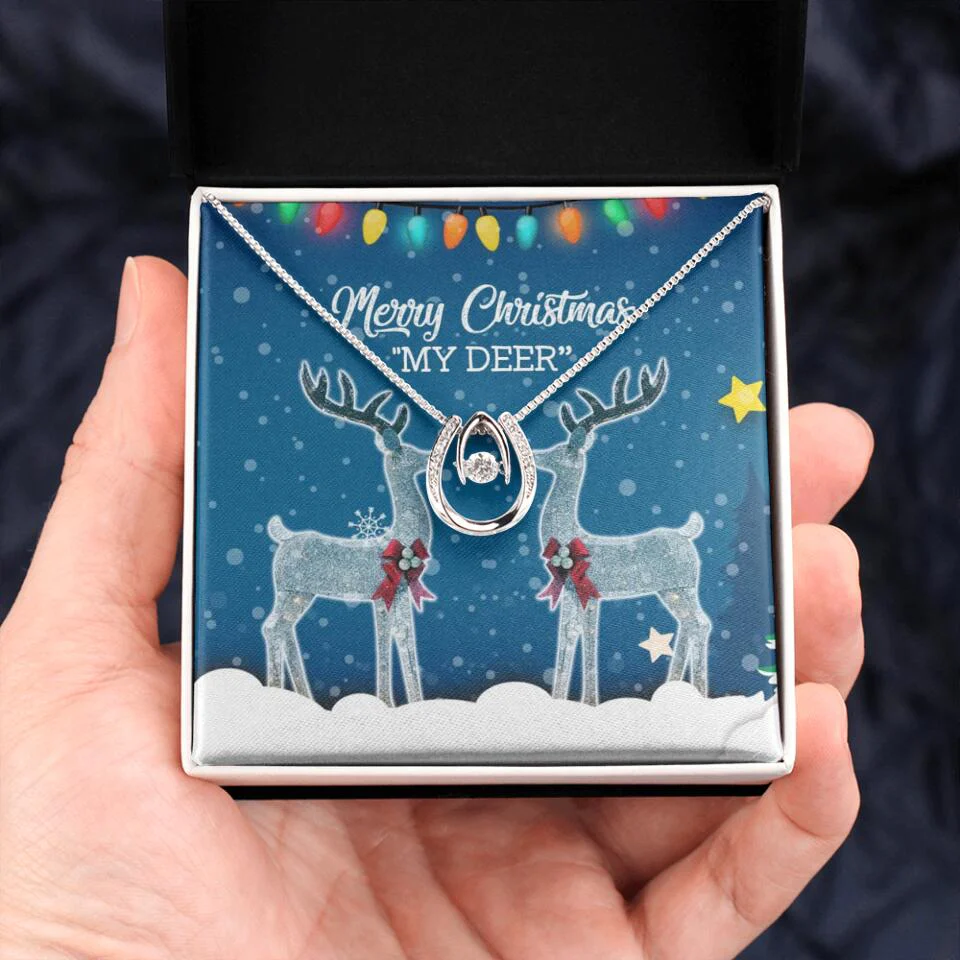 Merry Christmas "My Deer" Christmas Gift Necklace - Image 4