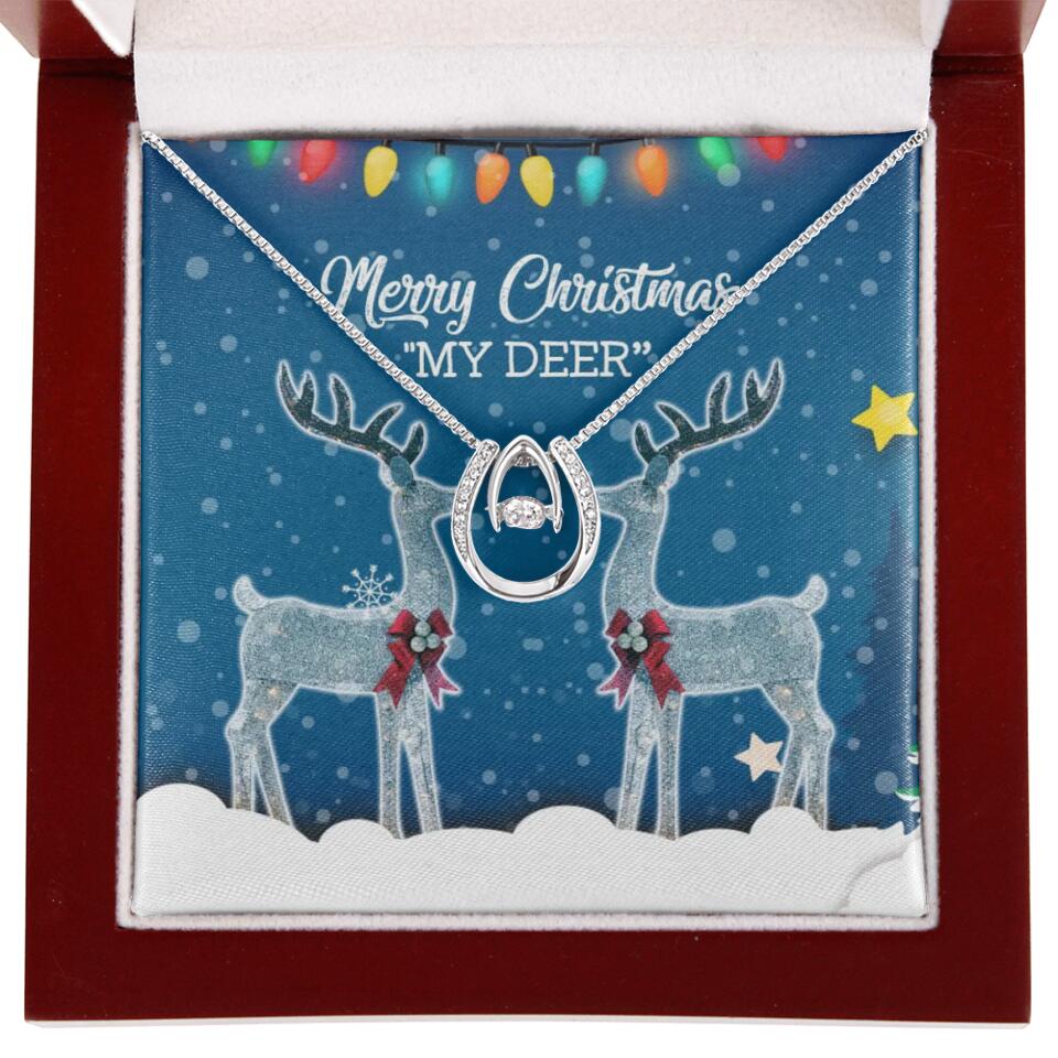 Merry Christmas "My Deer" Christmas Gift Necklace - Image 7