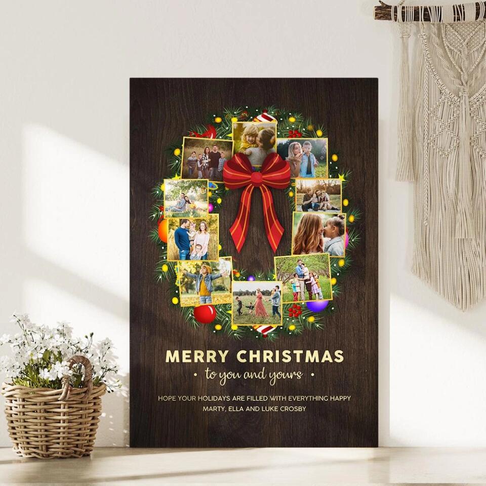 Merry Christmas To You And Yours Custom Canvas Poster Christmas Gifts - Image 10