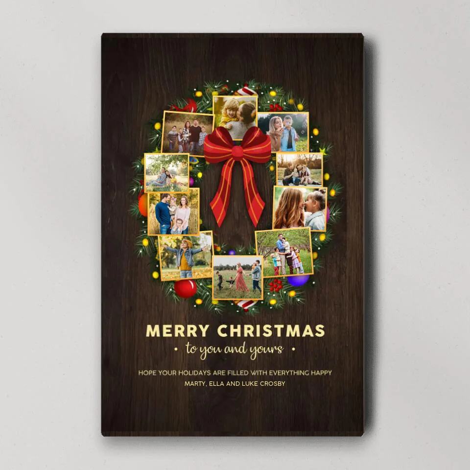 Merry Christmas To You And Yours Custom Canvas Poster Christmas Gifts - Image 5