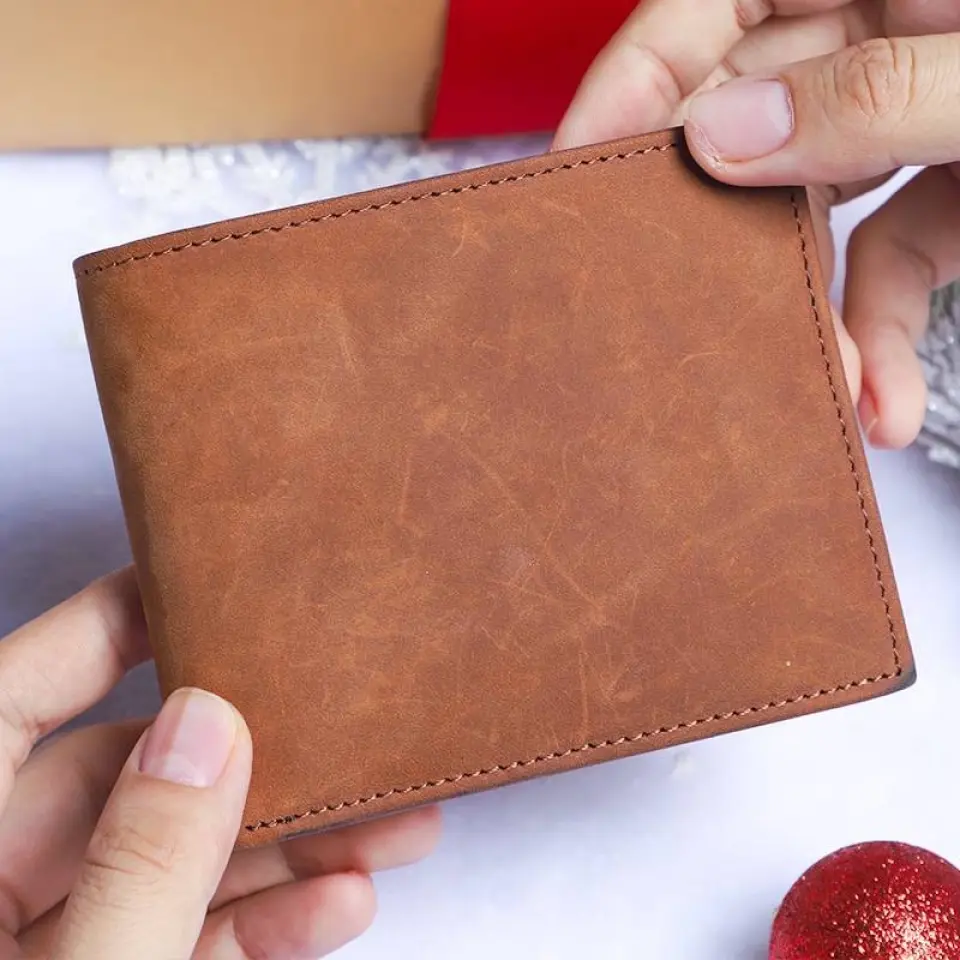 Message from Daughter-in-law to Father-in-law - Thank You for Raising the Man of My Dreams - Leather Wallet - Money Holder - for Men - Wedding Gift - Birthday Gift for Dad-in-law - 304ICNTLLW515 - Image 8