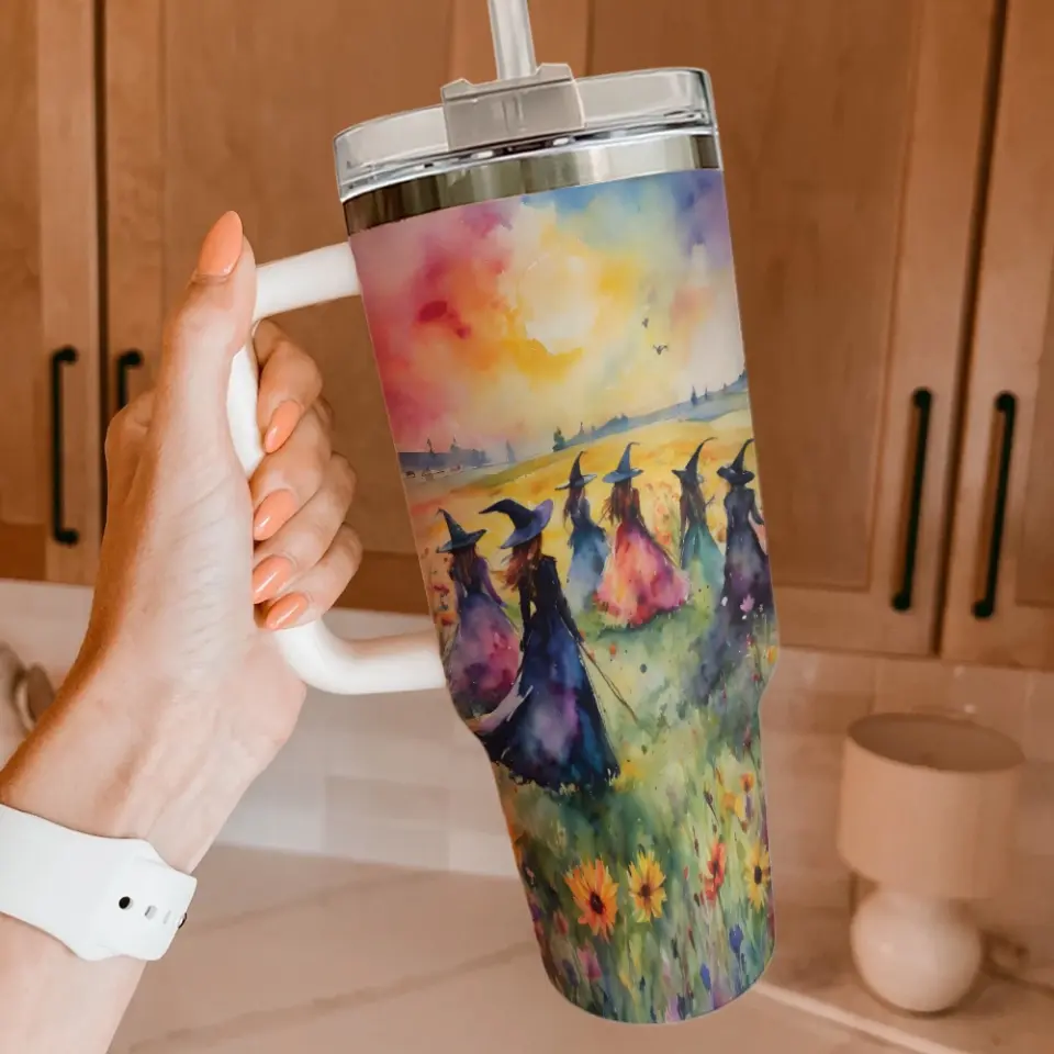 Midsummer Witches Gather - 40oz Tumbler, 20oz Skinny Tumbler - Image 2