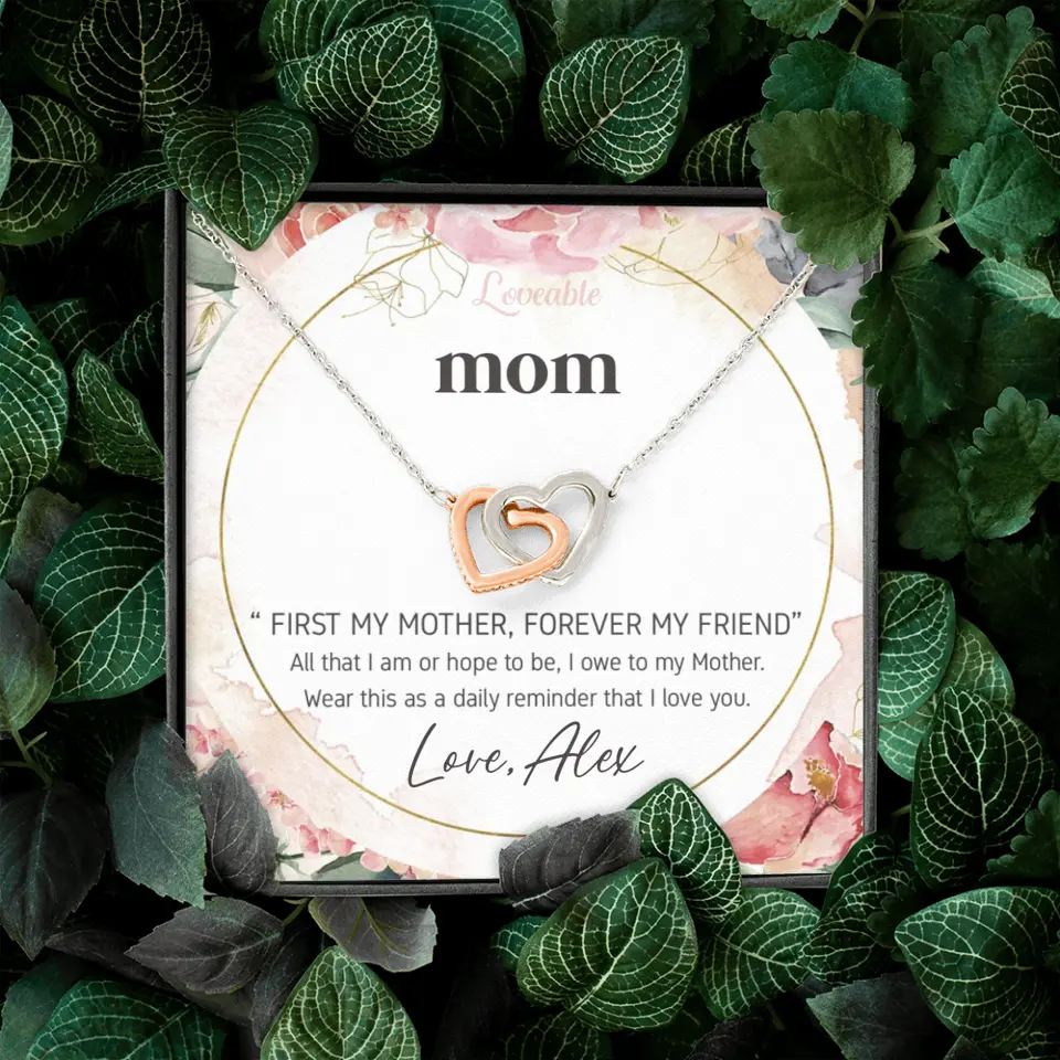Mom First Mother Forever Friend Daily Reminder that I Love You Necklace for Mommy from Kid - Image 32