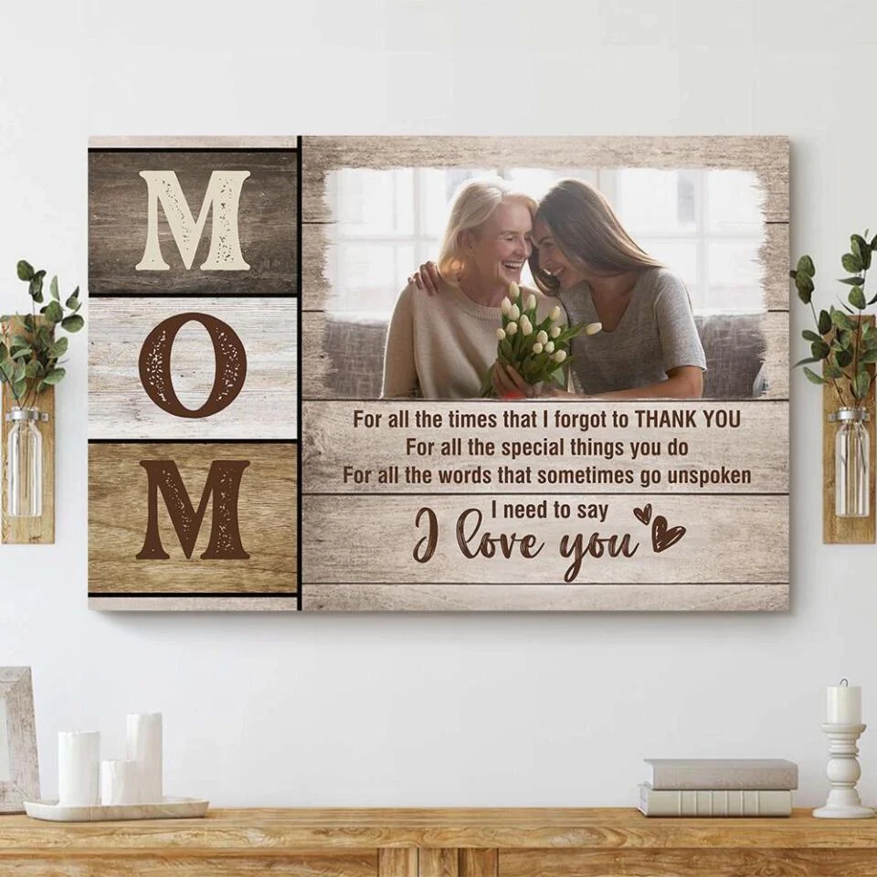 Mom I Need To Say I Love You Custom Canvas Poster Mother's Day Gift - Image 11