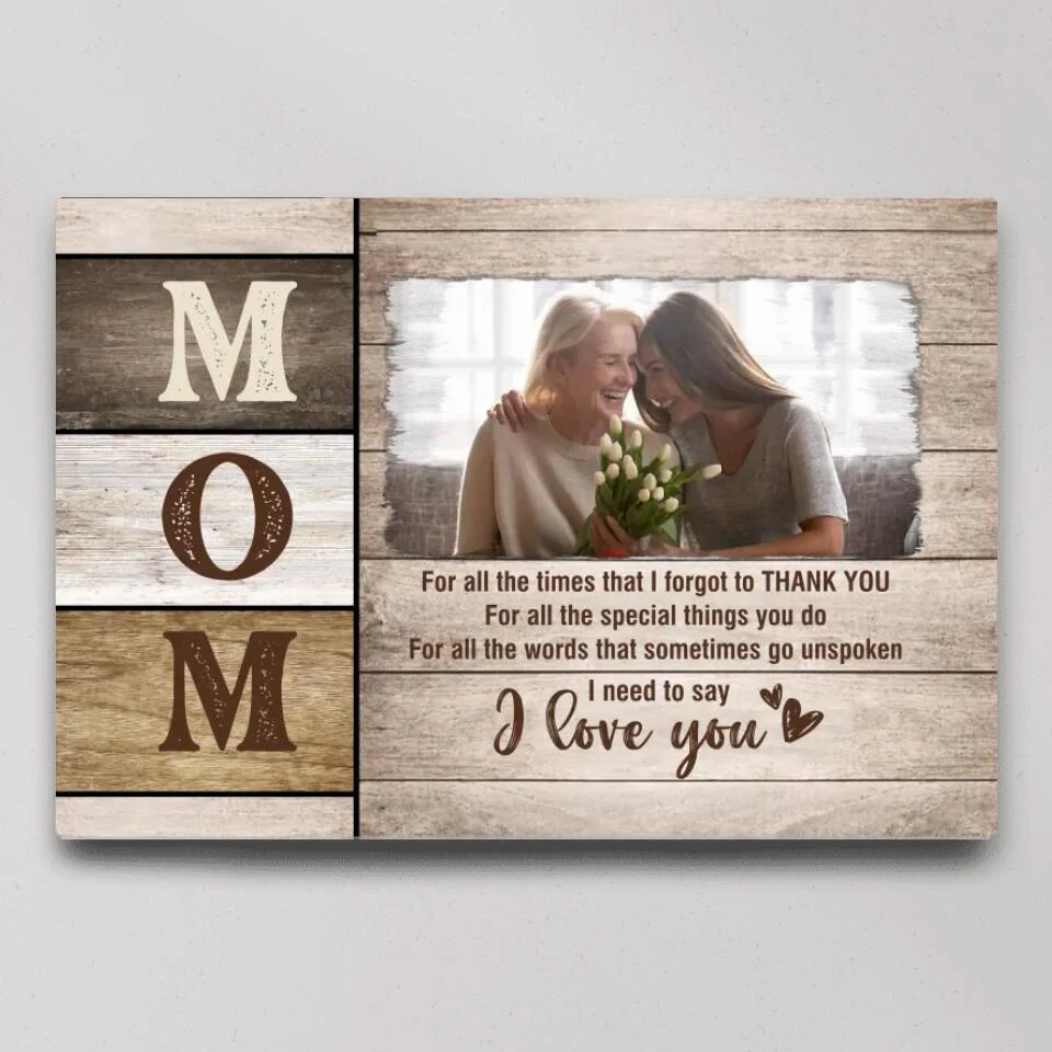 Mom I Need To Say I Love You Custom Canvas Poster Mother's Day Gift - Image 4
