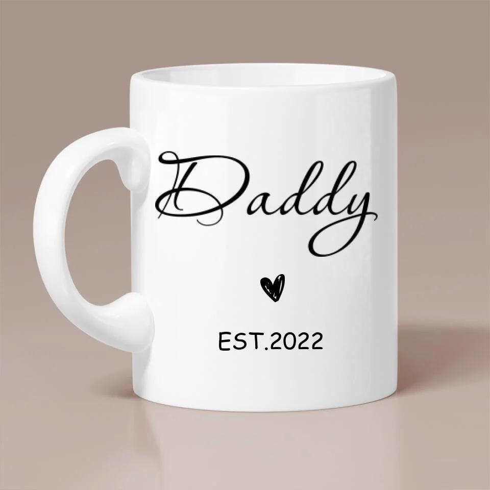 Mommy And Daddy Mugs Pregnancy Announcement Custom Mug - Image 2