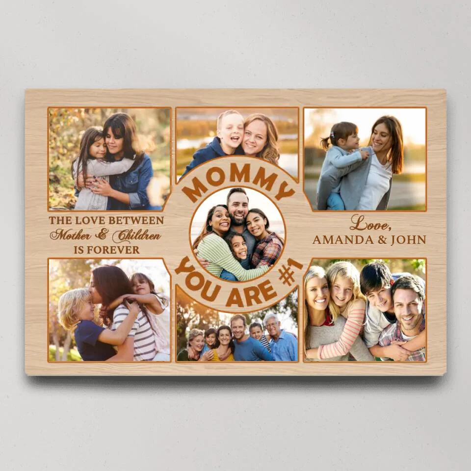Mommy You Are Number 1 Custom Canvas Poster Birthday Gift For Mom - Image 2