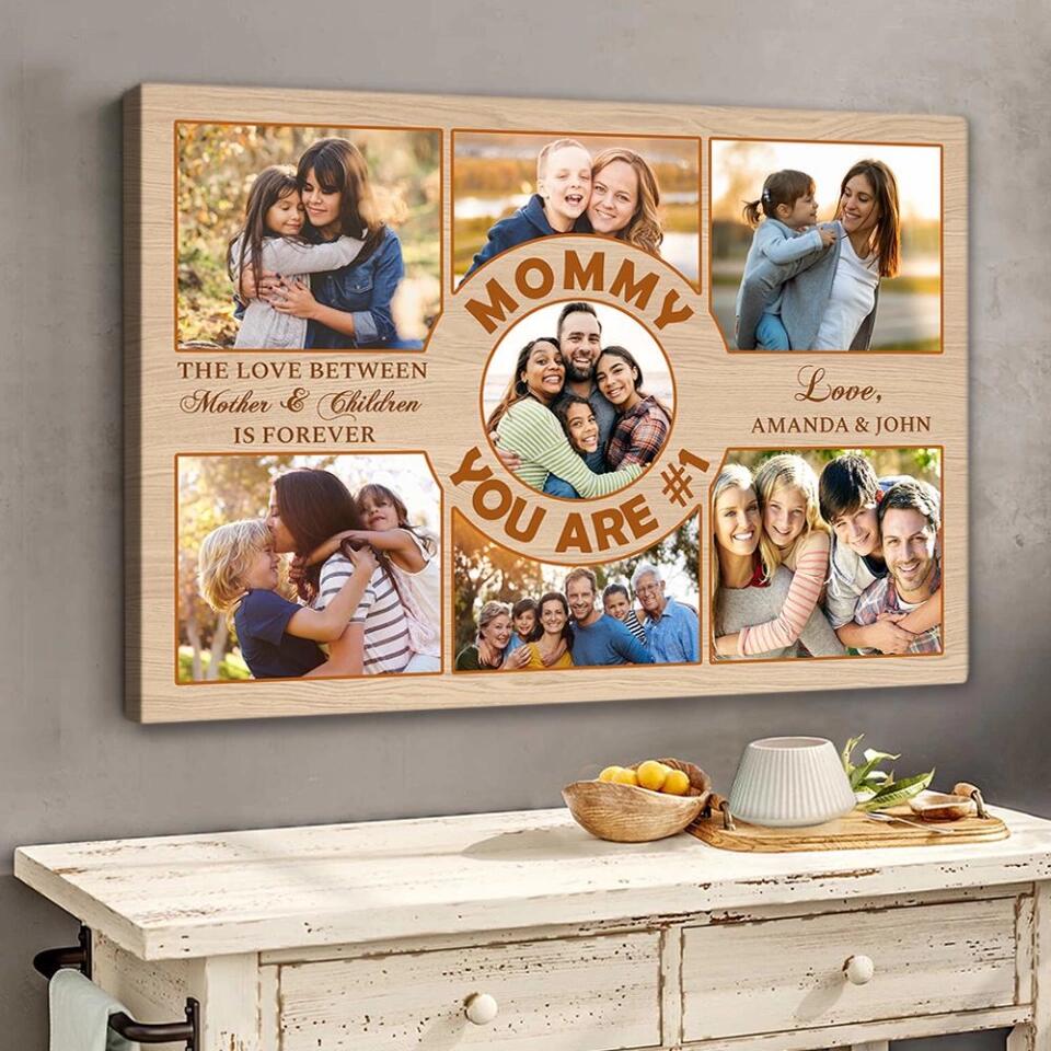 Mommy You Are Number 1 Custom Canvas Poster Birthday Gift For Mom - Image 3
