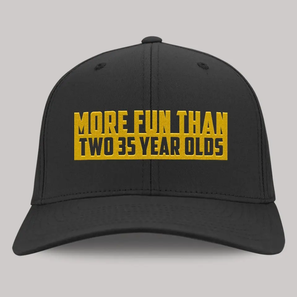 More Fun Than Two Double Age-Year-Olds Personalized Cap Birthday Gift For Dad - Image 8