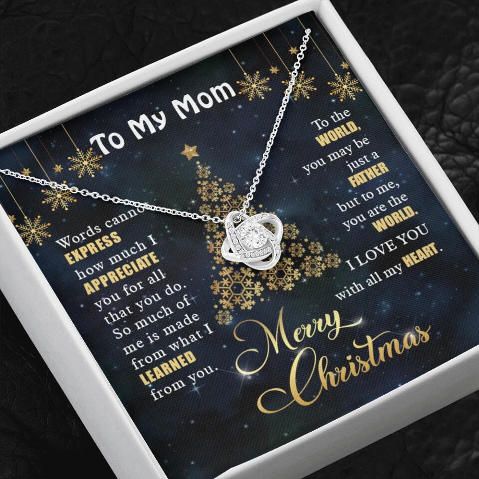 Mothers Day Message To My Mom Special Necklace Christmas Gift For Mom - Image 2