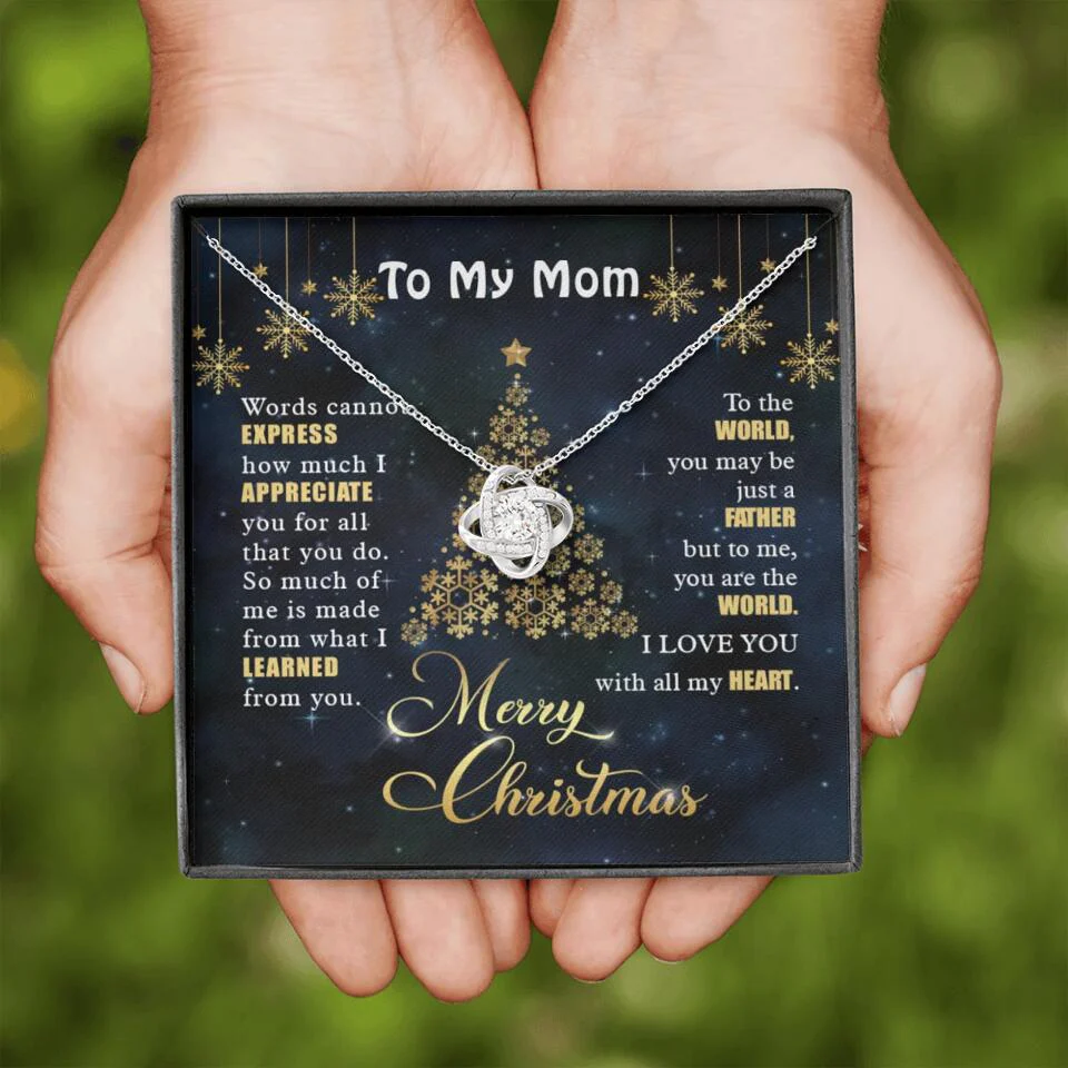 Mothers Day Message To My Mom Special Necklace Christmas Gift For Mom - Image 3