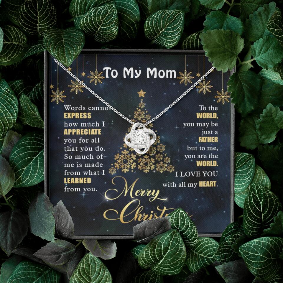 Mothers Day Message To My Mom Special Necklace Christmas Gift For Mom - Image 4