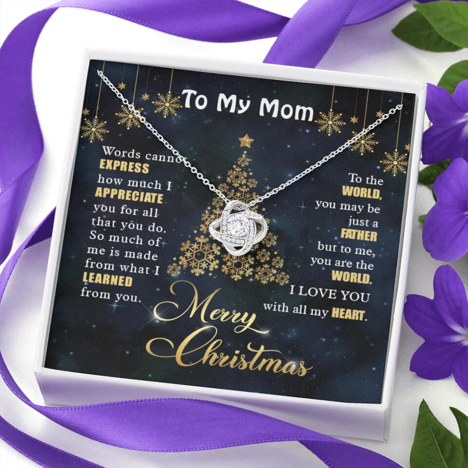 Mothers Day Message To My Mom Special Necklace Christmas Gift For Mom - Image 5