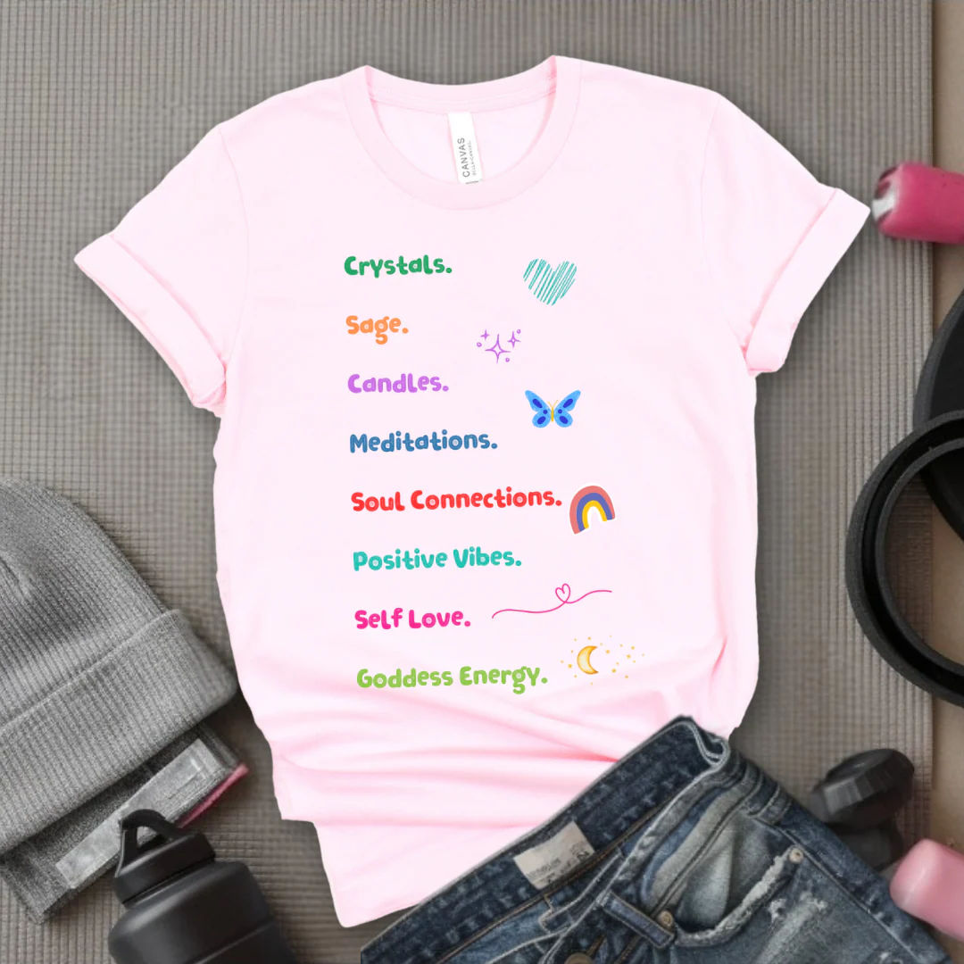 Motivational Shirt, Spiritual T-shirt, Goddess Energy Tee, Mental Health, Inspirational Shirt, Positive Vibes, Yoga Shirt, Self Love Gift for Women - Bella Canvas 3001 - Image 6