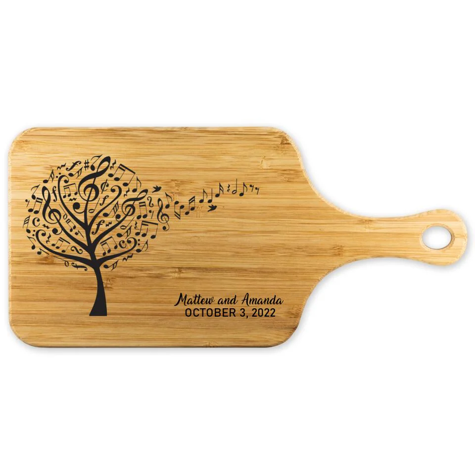 Music Note - Personalized Cutting Board - Music Gift - Anniversary Gift for Her Him - Image 2