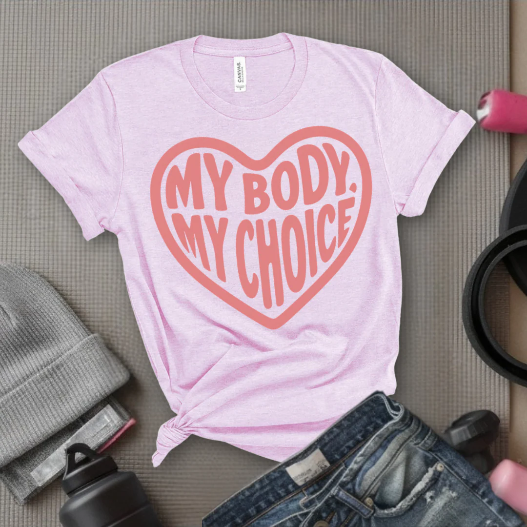 My Body, My Choice - Girl Power Inspirational T-Shirt - Women Empowerment Tee - Gift for Her - Bella Canvas 3001 - Image 9