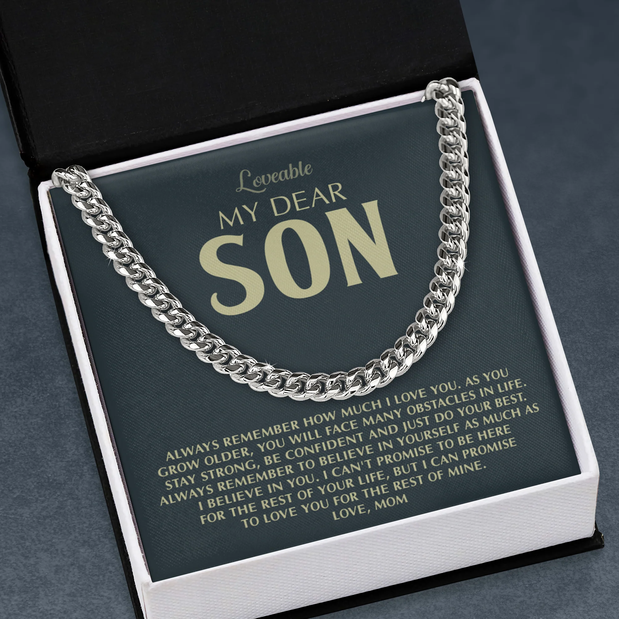 My Dear Son, Always Remember How Much I Love You - Encouraging Birthday Graduation Gift for Adult Son from Mom - Image 3