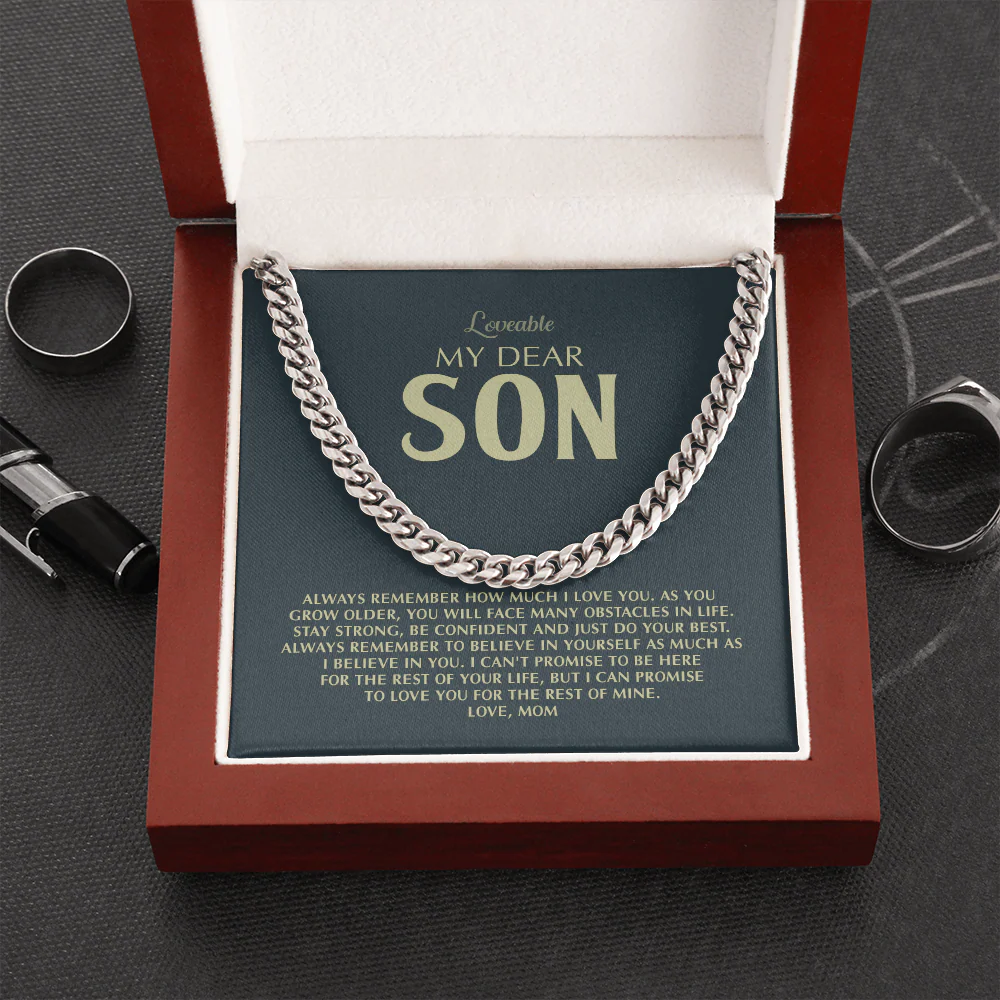 My Dear Son, Always Remember How Much I Love You - Encouraging Birthday Graduation Gift for Adult Son from Mom - Image 6