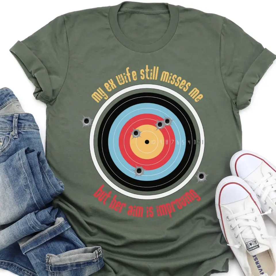 My Ex Wife Still Misses Me Funny Standard T-Shirt - Image 5
