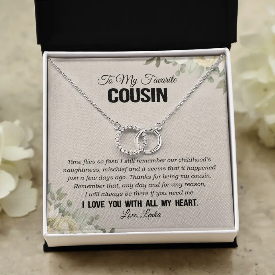 My Favorite Cousin I Love You With All My Heart Silver Jewellery - Image 24