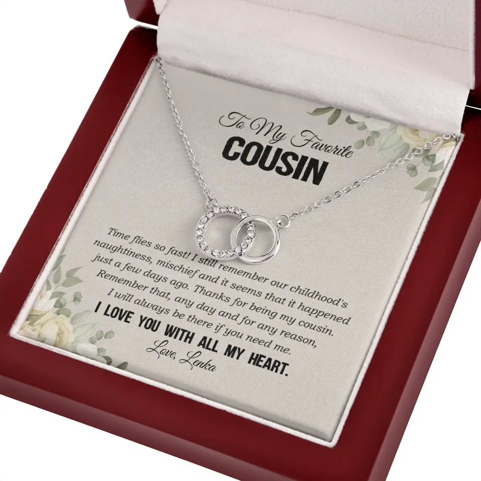 My Favorite Cousin I Love You With All My Heart Silver Jewellery - Image 33